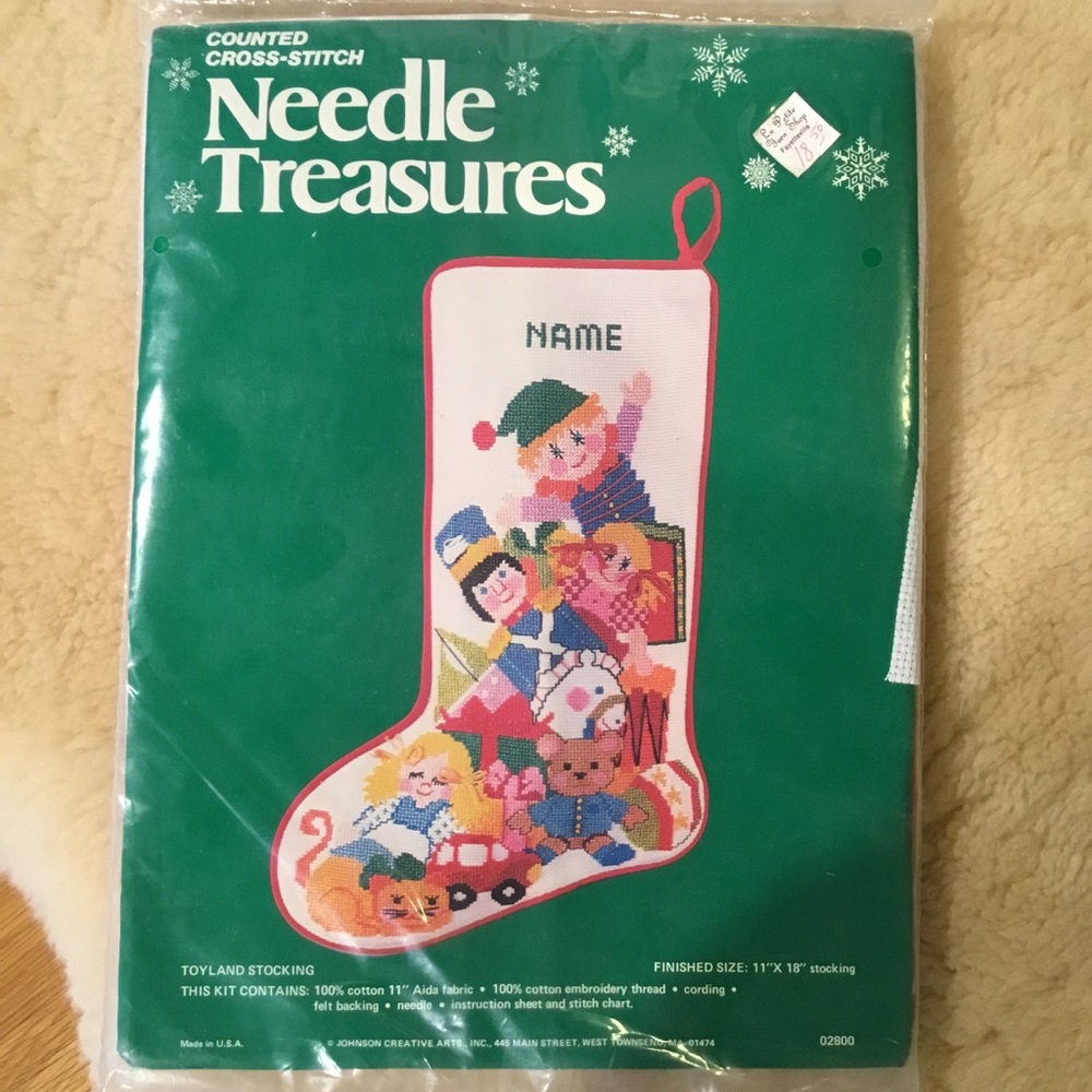 Vintage Needle Treasures Toy Land Stocking cross stitch kit